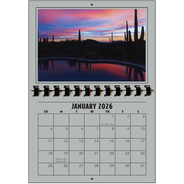 A1206BS - 2026 Horizontal Calendar BATTLESHIP