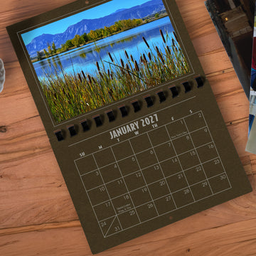 A1206CH - 2027 Horizontal Calendar CHOCOLATE