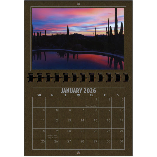 A1206CH - 2026 Horizontal Calendar CHOCOLATE
