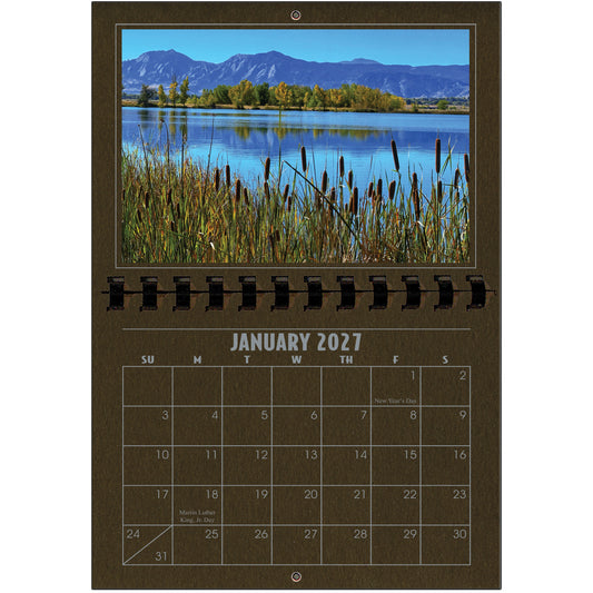 A1206CH - 2027 Horizontal Calendar CHOCOLATE