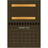 A1206CH - 2026 Horizontal Calendar CHOCOLATE