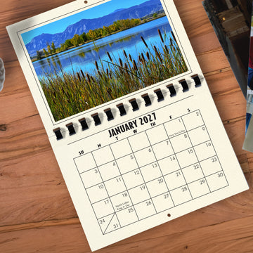 A1206CR - 2027 Horizontal Calendar CREAM