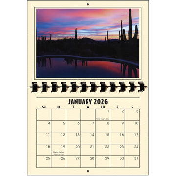 A1206CR - 2026 Horizontal Calendar CREAM