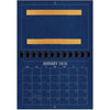A1206DB - 2026 Horizontal Calendar DEEP BLUE