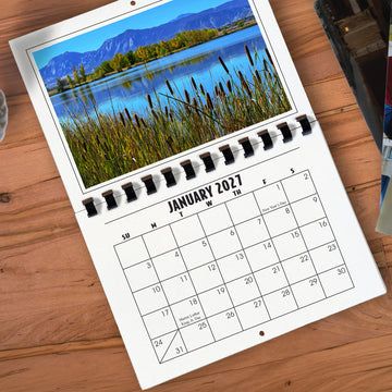 A1206GY - 2027 Horizontal Calendar GREY