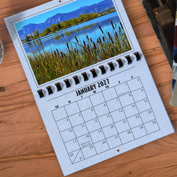 A1206IB - 2027 Horizontal Calendar ICE BLUE