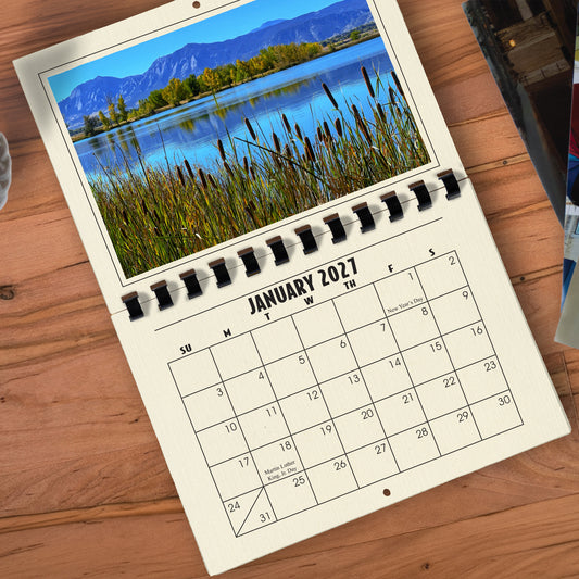 A1206IV - 2027 Horizontal Calendar IVORY LINEN