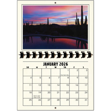 A1206IV - 2026 Horizontal Calendar IVORY LINEN