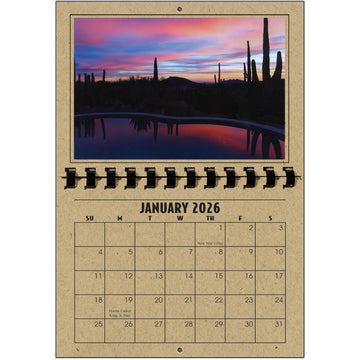A1206KR - 2026 Horizontal Calendar KRAFT