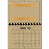 A1206KR - 2025 Horizontal Calendar KRAFT