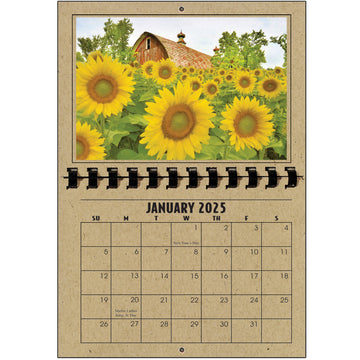 A1206KR - 2025 Horizontal Calendar KRAFT