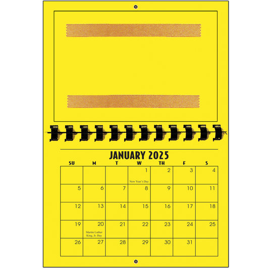 A1206LE - 2025 Horizontal Calendar LEMON