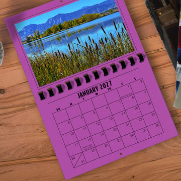 A1206LI - 2027 Horizontal Calendar LILAC