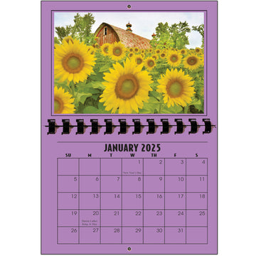 A1206LI - 2025 Horizontal Calendar LILAC