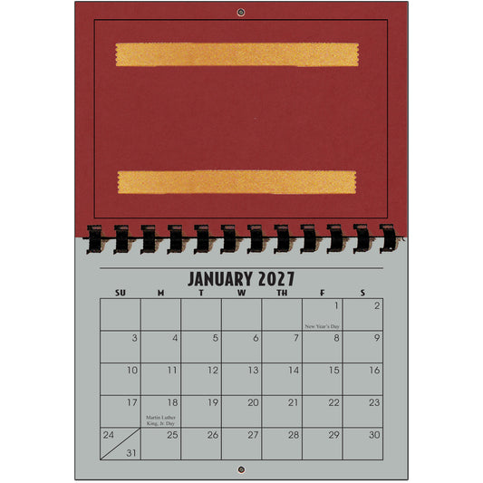 A1206MC - 2027 Horizontal Calendar Multi-color
