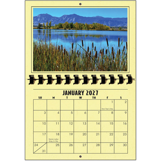 A1206PE - 2027 Horizontal Calendar PEAR