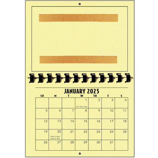 A1206PE - 2025 Horizontal Calendar PEAR