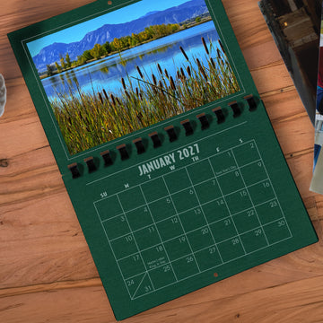 A1206PN - 2027 Horizontal Calendar PINE LINEN