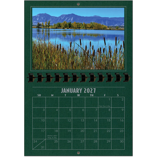 A1206PN - 2027 Horizontal Calendar PINE LINEN