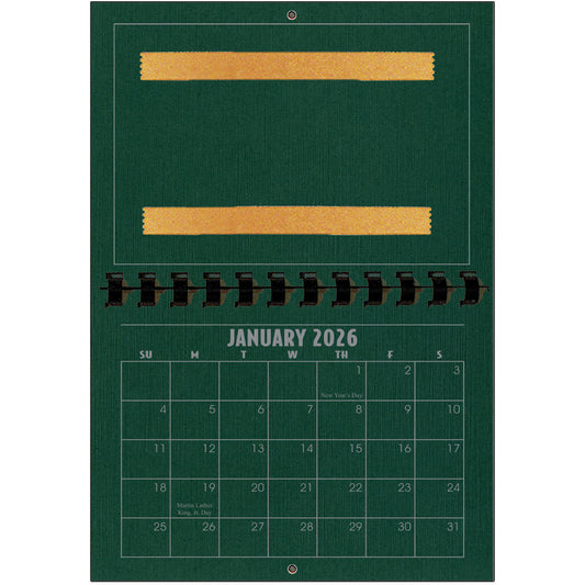 A1206PN - 2026 Horizontal Calendar PINE LINEN