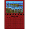 A1206RR - 2027 Horizontal Calendar RUBY RED