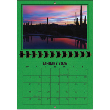 A1206SH - 2026 Horizontal Calendar SHAMROCK