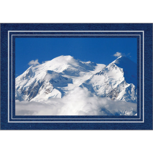 CC311 - Deep Blue, Double Silver Border, Blank Back, set of 10 cards