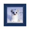 CC324 - Deep Blue, Square Window, Silver Border, Blank Back, set of 10 cards