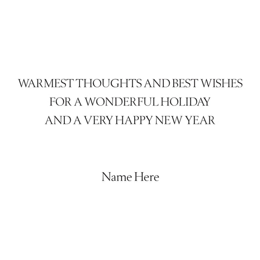 Warmest thoughts and...