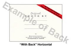 637 - Bright White, Just a note, Horizontal, set of 10 cards
