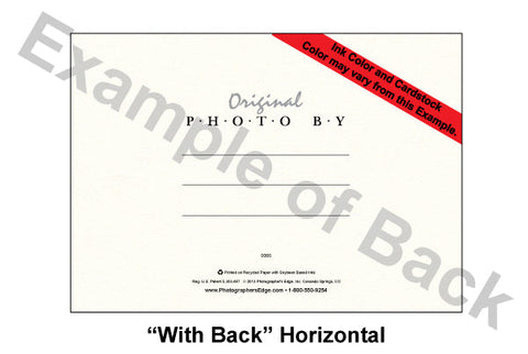 502BK - Bright White, Raven Black Border, Horizontal, set of 10 cards